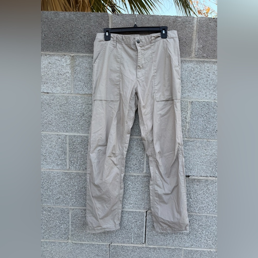 Mountain Hardwear Pants Khaki Ripstop Hiking Pocket Men’s 33x30 Ankle Drawstring